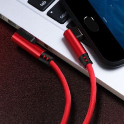 2m Gaming USB-C Ladekabel - rot