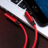 2m Gaming USB-C Ladekabel - rot