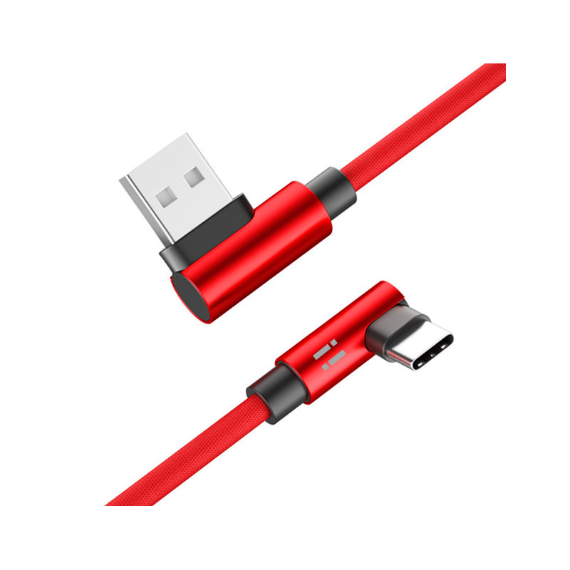 2m Gaming USB-C Ladekabel - rot