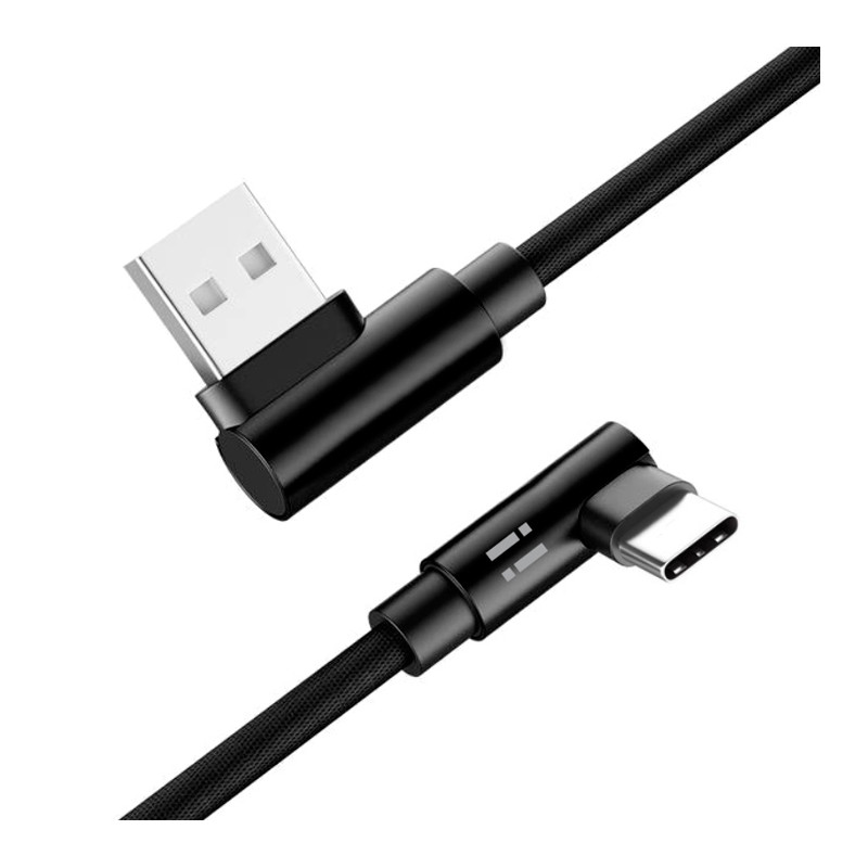 2m Gaming USB-C Ladekabel - schwarz