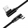 2m Gaming USB-C Ladekabel - schwarz