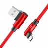 2m Gaming Micro USB Ladekabel - rot
