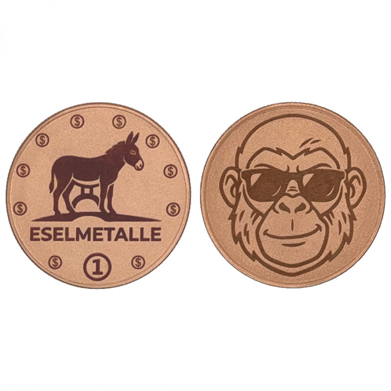 1oz ESELMETALLE  Sammelmünze Nr.1